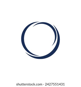 Logo circle swirl with blank background