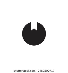 Logo circle tag unique design with blank background