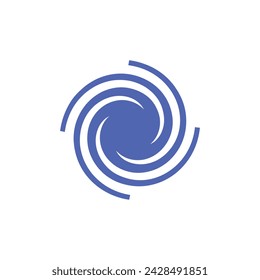 Logo circle twist with blank background