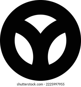 Logo of circle Y symbol icon