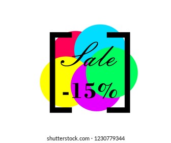 Logo circles sale -15%
