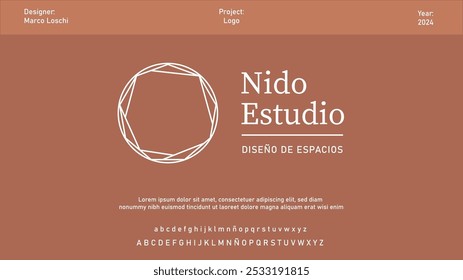 logo circular architecture in line art