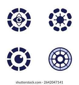 Logo with Circular Letter O for Elegant Corporate and Tech Companies