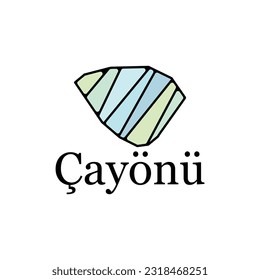 logo of the city of Cayonu map Illustration Template Design, design on white background