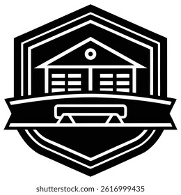 Logo classic border shop emblems