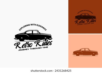 Logo of a classic car show, perfect for event promotions, car enthusiasts, vintage car clubs, or automotive businesses looking for branding.