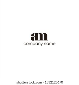 AM logo in the classic style