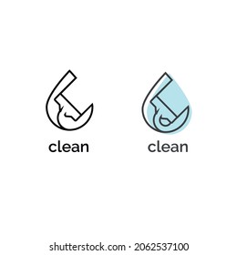 logo for cleaning company or business