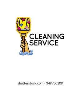 Logo for cleaning service