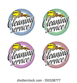 Logo for cleaning service
