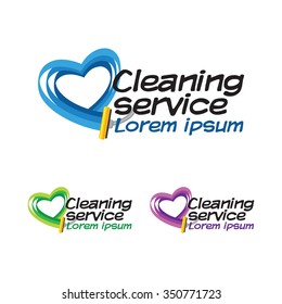 Logo for cleaning service