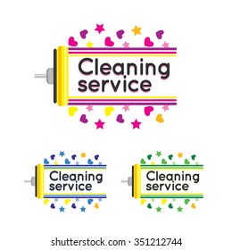 Logo for cleaning service