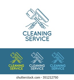 Logo for cleaning service