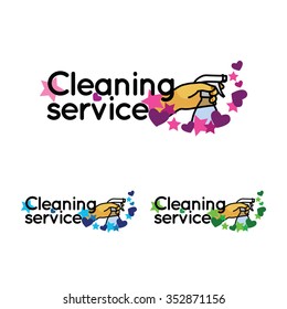 Logo for cleaning service