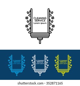 Logo for cleaning service