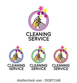 Logo for cleaning service