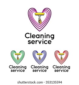Logo for cleaning service