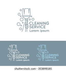 Logo for cleaning service