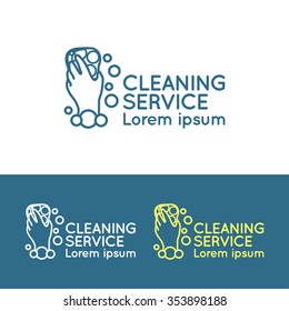 Logo for cleaning service