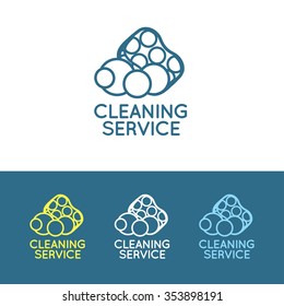 Logo for cleaning service
