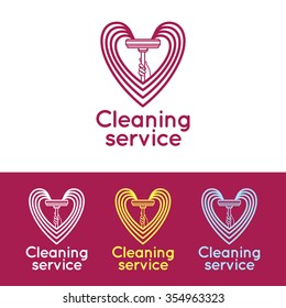 Logo for cleaning service