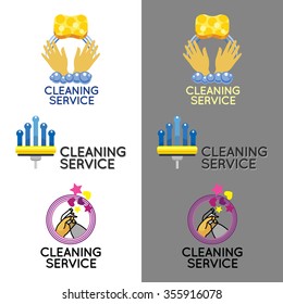 Logo for cleaning service