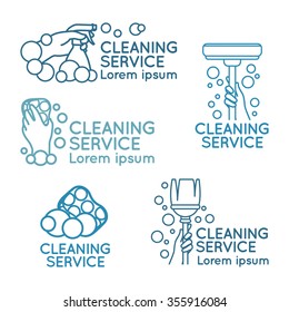 Logo for cleaning service