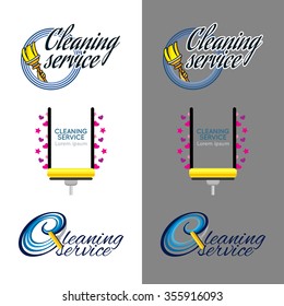 Logo for cleaning service