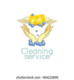 Logo for cleaning service