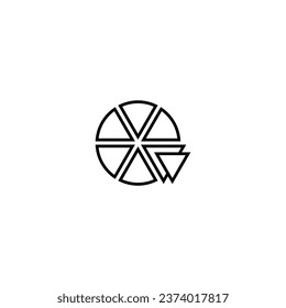 Logo click Arrow simply concept modern design holding company name