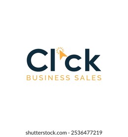 Logo Click Business design element vector 