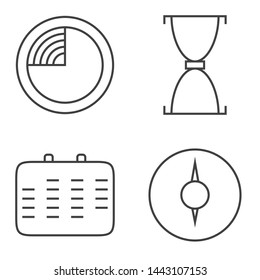 Logo clock icons time line art for interface design, mobile, website, sign