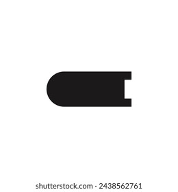Logo close book with blank background