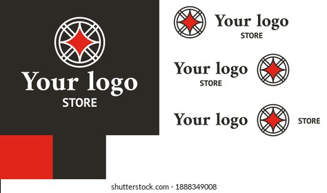 Logo for a clothing store or shop.