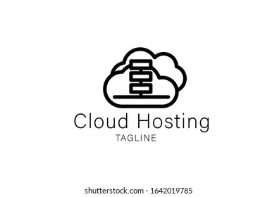 Logo Cloud Hosting Database icon 