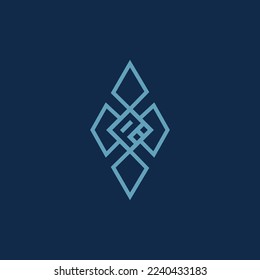 The logo is a cloverleaf and the letter P. Unique and elegant.