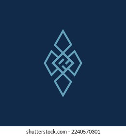 The logo is a cloverleaf and the letter R. Unique and elegant.