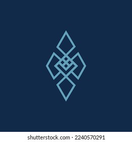 The logo is a cloverleaf and the letter V. Unique and elegant.