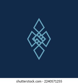 The logo is a cloverleaf and the number 1. Unique and elegant.