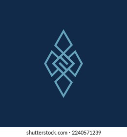 The logo is a cloverleaf and the number 2. Unique and elegant.