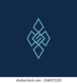 The logo is a cloverleaf and the number 5. Unique and elegant.
