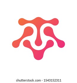 logo clown digital technology vector
