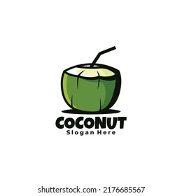 Logo Coconut Hand Drawn Illustration Stock Vector (Royalty Free ...