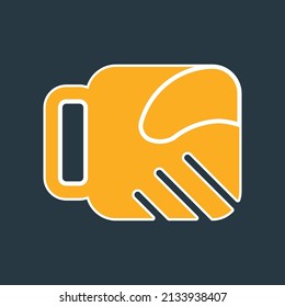 diseño vectorial de cooperación de código de logotipo
