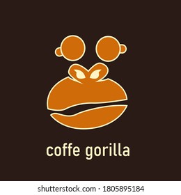 el logotipo de coffe gorilla shop