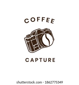 logo coffee bean double meaning with camera object