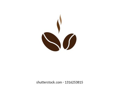 Logo Coffee beans cafe
