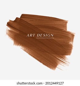 Logo coffee brown brush watercolor paint watercolor background vector illustration. Perfect design for headline and sale banner. 
