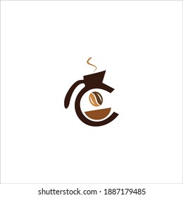 vector de icono de café con logotipo