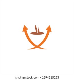 vector de icono de café con logotipo